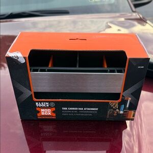 Klein Tools Mod Box Tool Carrier Rail Attachment - Orange/Black